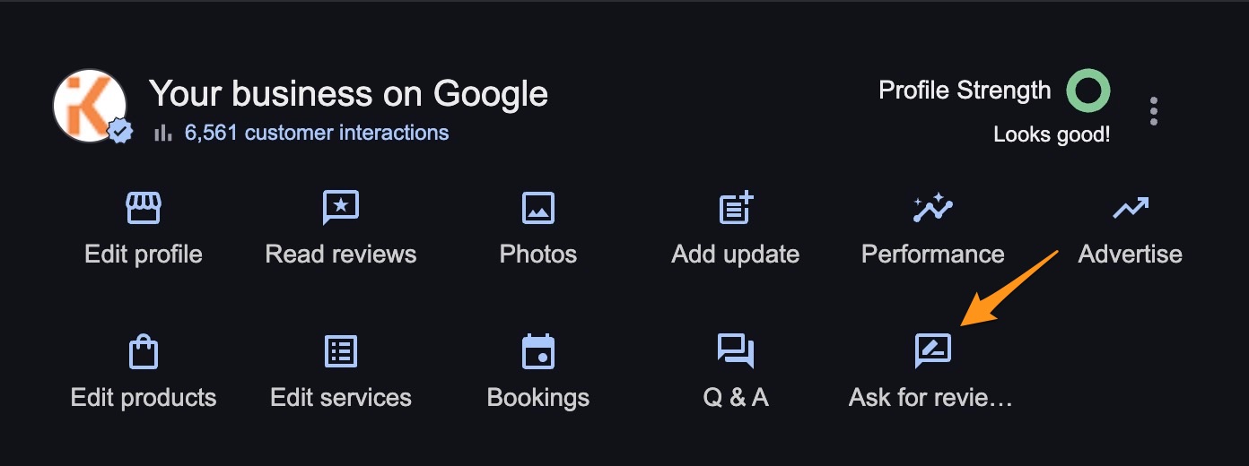 demande d'avis Google My Business
