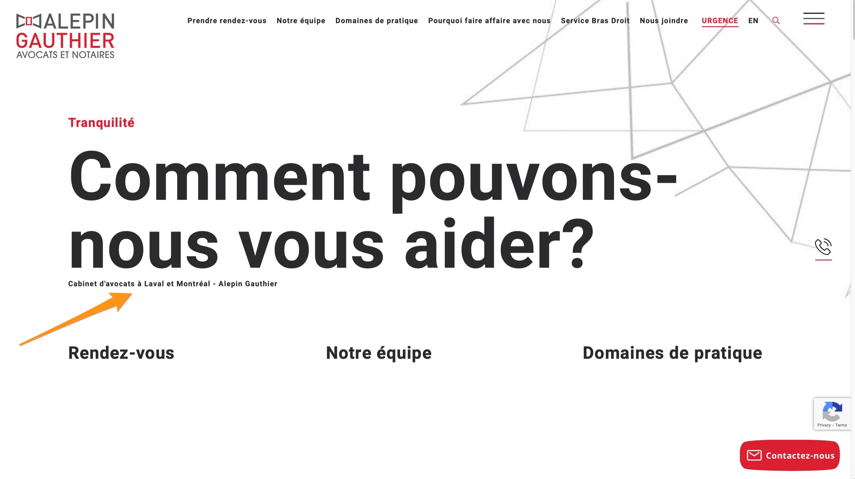 Exemple Page Accueil Alepin Gauthier