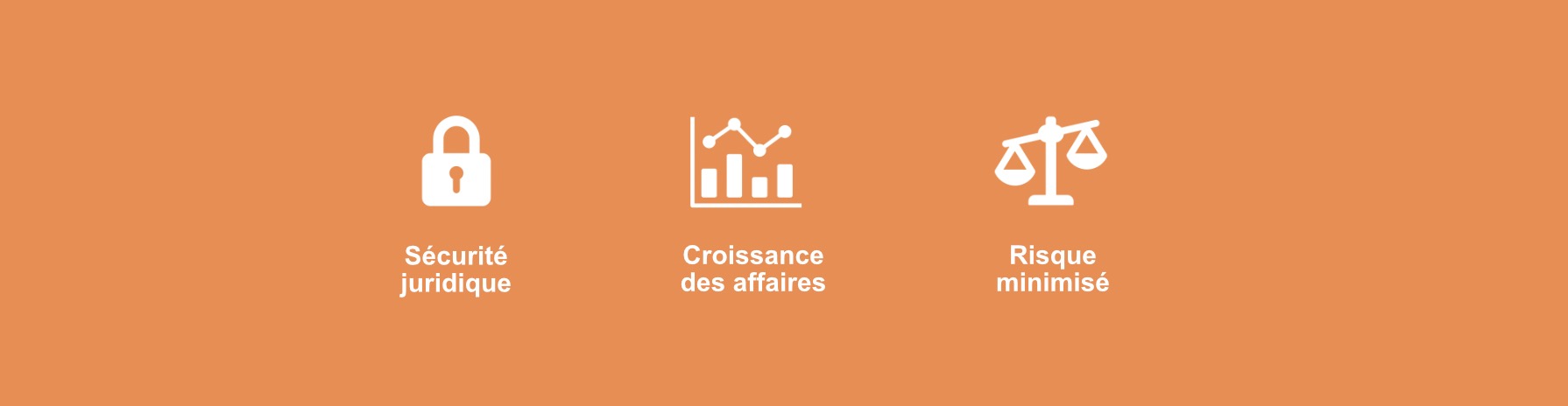 Image des résultats clés sur un site d'avocat en droit des affaires